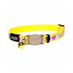Rogz Catz Reflectocat Halsband Kuş Desenli Sarı 1.1x20-31 cm Small Kedi Boyun Tasması