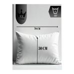 Roi Tekstil 1 Adet 1000 gram Boncuk Silikon Dolgulu 50x70 Konforlu Çeyizlik Yüksek Yastık