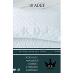 Roi Tekstil 10'ADET TER VE KİR GEÇİRMEZ 50X70 KAPİTONE DESENLİ YASTIK ALEZİ