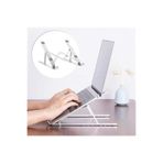 Roichil Ayarlanabilir Dizüstü Destek Tabanı Tamamen Katlanabilir Taşınabilir Laptop Yükseltici Siyah
