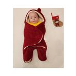 ROKEFF Bebek Wellsoft Dış Kundak 0-6 Ay BORDO-KREM 63x68
