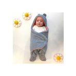 ROKEFF Bebek Wellsoft Dış Kundak 0-6 Ay GRİ-PEMBE 63x68