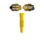 Roket Sarı 8Mm Dübel Beton Tuğla Briket Dubeli(8Mm)(Sarı)(Roket) Sarı 8Mm Sarı - 100 Adet