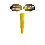 Roket Sarı 8Mm Dübel Beton Tuğla Briket Dubeli(8Mm)(Sarı)(Roket) Sarı 8Mm Sarı - 30 Adet