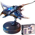 ROKR Mekanik Manta Ray Yetişkinler ve Gençler için 3D Metal Model Bulmaca, Mekanik STEM Model Yapı Kiti, Benzersiz Masa Dekoru Manta Ray (MI06)