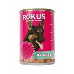 Rokus Kuzu Etli 24x410 gr Köpek Konserve