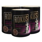 Rokus Kuzu Etli 410 gr 3'lü Köpek Konserve Maması