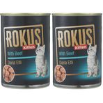 Rokus Yavru Kedi Konserve Maması, 410 G, Dana Etli 2li paket