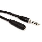 Roland 7,6 m Kulaklık Uzatma Kablosu, 1/4 inç TRS Erkekten Dişiye, Siyah seri (RHC-25-1414)