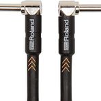 Roland Black-Serie Patch/Pedal Kablosu - Patch/Pedal Kablosu - Açılı 6,3 mm Jak Fişi, Uzunluk: 15 cm - RIC-BPC