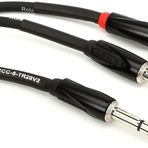 Roland Black-Serisi Bağlantı Eklemesi/Split Kablo – 6,3-mm-TRS- 2x 6,3-mm jak, Uzunluk: 1,5m – RCC-5-TR28V2