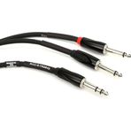 Roland Black-Serisi Bağlantı Eklemesi/Split Kablo – 6,3-Mm-Trs- 2X 6,3-Mm Jak, Uzunluk: 1,5M – Rcc-5