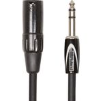 Roland Black-Serisi simetrik bağlantı kablosu – 6,3-mm-TRS-jak (erkek) XLR (erkek), uzunluk: 3 m – RCC-10-TRXM