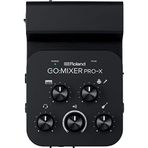 Roland GO:MIXER PRO-X akıllı telefonlar için ses mikseri, 7 ses kaynağına bağlayın ve karıştırın, sosyal içeriğinize ve canlı yayınlarınıza stüdyo kalitesi ekleyin | iOS ve Android cihazlarla uyumlu