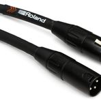 Roland Siyah Serisi Ağır Hizmet XLR Mikrofon Kablosu, 15 fit