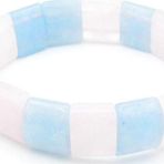 Rolex Model Hakiki Pembe Kuvars Akuamarin Taşı Bileklik