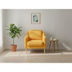 Rolivs Mokka Berjer – Bukle Kumaş Retro Kil | Vintage Stil, Dekoratif, Konforlu Berjer