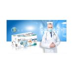 Roll Lastikli Cerrahi Maske 50 Adet 3 Katlı acik-mavi