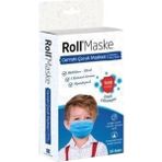 Roll Maske Roll Erkek Çocuk 3 Katlı Telli Cerrahi Maske 10'lu - Beyaz