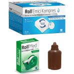 Roll Steril Nonwowen Emici Kompres 7,5x7,5cm 100 Adet + Kağıt Flaster 1.25cm X 5m + Batikon