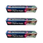 Roll-Up 3 Adet 37 cm 40 mt Kayar Bıçaklı Beyaz Yağlı Fırın Tepsi Pişirme Kızartma Kağıdı