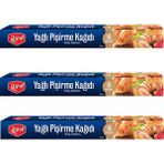 Roll Up 3 Adet 8 m 37 cm Yağlı Pişirme Kağıdı