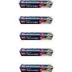 Roll-Up 5 Adet 37 cm 40 mt Kayar Bıçaklı Beyaz Yağlı Fırın Tepsi Pişirme Kızartma Kağıdı