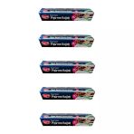 Roll-Up 5 Adet 37 cm 40 mt Kayar Bıçaklı Beyaz Yağlı Fırın Tepsi Pişirme Kızartma Kağıdı