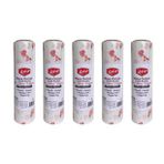 Roll-Up Çiçek Desenli Tek Kullanımlık Laminelli Kağıt Masa Örtüsü - 100x150 Cm. - 16 Yaprak 5 Rulo