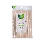 Roll-up Doğaya Dönüş Ekolojik Doğal Doğa Dostu %100 Ahşap Bıçak - 16 Cm. - 50'li Paket Meşe