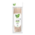 Roll-Up Doğaya Dönüş Ekolojik Doğal Doğa Dostu %100 Ahşap Çatal - 16 Cm. - 8'Li Paket