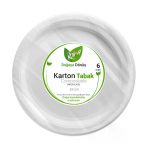 Roll-Up Doğaya Dönüş Karton Tabak 6'Lı 22 Cm 3 Adet