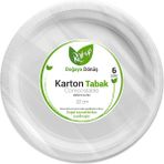 Roll-Up Doğaya Dönüş Karton Tabak 6'lı 22 cm 4 Adet