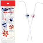 Roll-up Dolphin Fırıldak Pipet 33 cm 2li