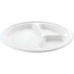 Roll-Up – Ekolojik 3 Bölmeli Karton Tabak – 18 cm – 25 Adet