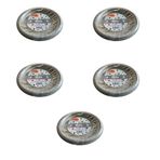 Roll-up Kullan At Renkli Gri Parti Davet Plastik Tabak - 22 Cm. - 25 Adetlik 5 Paket