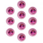 Roll-Up Kullan At Renkli Pembe Parti Davet Plastik Tabak - 22 Cm. - 25 Adetlik 10 Paket