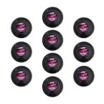 Roll-Up Kullan At Renkli Siyah Parti Davet Plastik Tabak - 22 Cm. - 25 Adetlik 10 Paket
