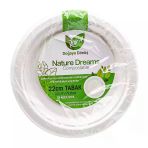 Roll-Up Nature Ekolojik Karton Kağıt Parti Tek Kullanımlık Tabak - 22 Cm. - 25 Adetlik 1 Paket