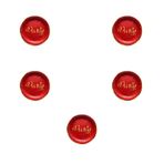 Roll-Up Parti Doğum Günü Işıltılı Kırmızı Party Yazılı Karton Tabak - 22 Cm. - 8 Adetlik 5 Paket