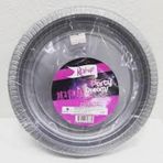 Roll-up Plastık Gümüs Renklı Partı Tabak 25 Lı Yuvarlak 22 Cm