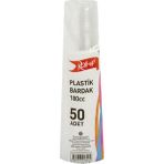 Roll-Up Plastik Şeffaf Bardak Şeffaf 50'li 180 cc 4 Adet