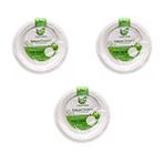Roll-Up Roll-up Nature Ekolojik Karton Kağıt Parti Tek Kullanımlık Tabak - 22 Cm. - 50 Adetlik 3 Paket Beyaz