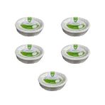 Roll-Up Roll-up Nature Ekolojik Karton Kağıt Tek Kullanımlık Oval Tabak - 20x26 Cm. - 50 Adetlik 5 Paket Beyaz