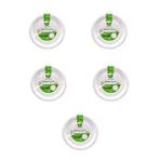 Roll-Up Roll-up Nature Ekolojik Karton Kağıt Tek Kullanımlık Tabak - 26 Cm. - 50 Adetlik 5 Paket Beyaz