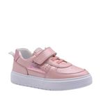 Rolly Tek Cırtlı Deri Kız Çocuk Ayakkabı Pembe Pembe 29