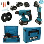 Rolwal Şarjlı Hilti-Şarjlı Taşlama 2'li Set 21 V 4,0 Ah