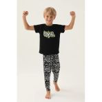 Roly Poly 3344 Pamuklu Kısa Kollu Erkek Çocuk Pijama Takımı