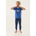 Roly Poly 3344 Pamuklu Kısa Kollu Erkek Garson Pijama Takımı