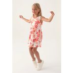 Roly Poly 3393-3 Kız Çocuk Çiçekli Elbise